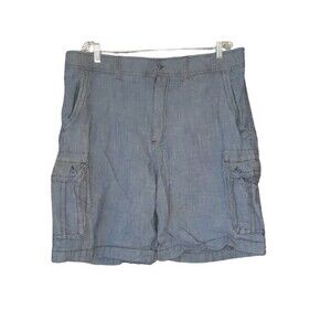 Foundry Supply Co. Flex Cargo Shorts Young Mens Size 42 Denim Blue